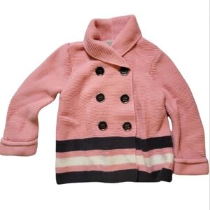 Calvin Klein Size 3T Pink Black Peacoat Cardigan